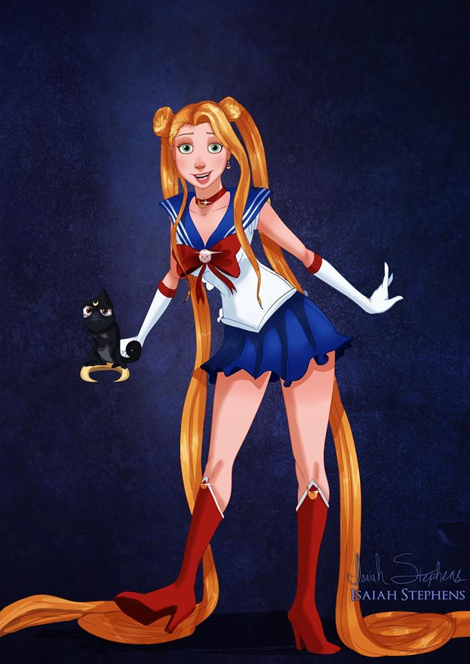 Rapunzel as Sailor Moon
